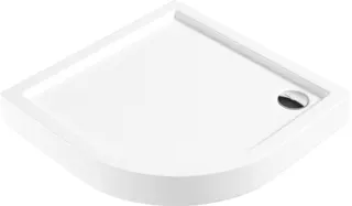 Brodzik akrylowy półokrągły 80 cm DEANTE Jasmin, biały