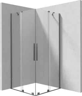 Kabina prysznicowa kwadratowa 90x90 cm DEANTE Prizma, titanium