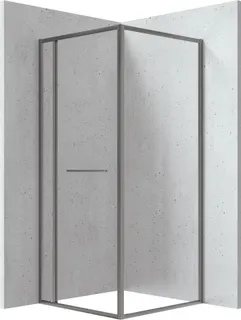 Kabina prysznicowa kwadratowa 80x80 cm DEANTE Square, titanium