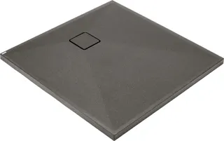 Brodzik granitowy kwadratowy 80x80 cm DEANTE Correo, antracyt metalik