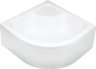 Brodzik akrylowy półokrągły 80x80 cm - głęboki DEANTE Deep, biały