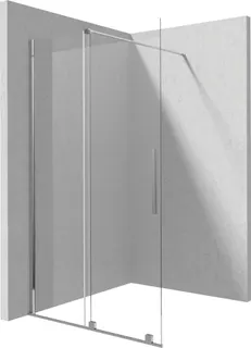 Ścianka prysznicowa walk-in 100 cm - przesuwna DEANTE Prizma, chrom