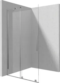 Ścianka prysznicowa walk-in 140 cm - przesuwna DEANTE Prizma, chrom