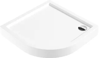 Brodzik akrylowy półokrągły 80 cm DEANTE Jasmin Plus, biały