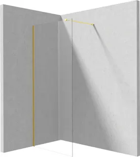 Ścianka prysznicowa walk-in 110 cm DEANTE Prizma, złoty