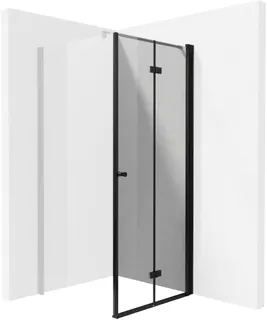 Drzwi prysznicowe systemu Kerria Plus 90 cm - składane DEANTE Kerria Plus, nero