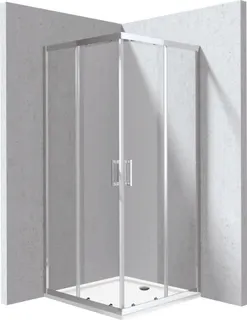 Kabina prysznicowa z brodzikiem kwadratowa 80x80 cm DEANTE Funkia Evo, chrom