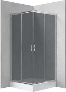 Kabina prysznicowa z brodzikiem kwadratowa 80x80 cm DEANTE Funkia, chrom