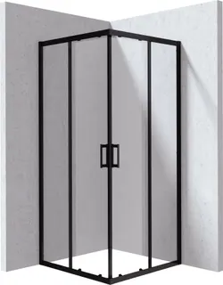 Kabina prysznicowa kwadratowa 80x80 cm DEANTE Funkia Evo, nero