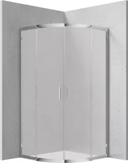 Kabina prysznicowa półokrągła 80x80 cm DEANTE Funkia, chrom