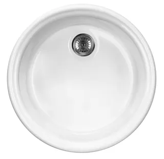 Zlewozmywak ceramiczny 1-komorowy DEANTE Lusitano, biały
