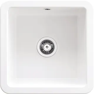 Zlewozmywak ceramiczny 1-komorowy DEANTE Lumi, biały