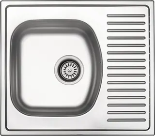 Zlewozmywak stalowy 1-komorowy z ociekaczem DEANTE Techno, satyna