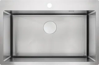 Zlewozmywak stalowy 1-komorowy DEANTE Olfato, stal szczotkowana