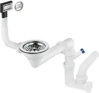 Syfon do zlewozmywaka 1-komorowego - Space-Saver DEANTE , stal