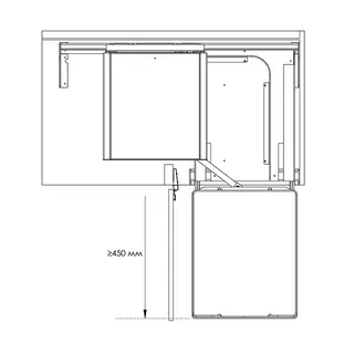 Corner FlyBox (900мм) grafitowy, Galaxy VIBO — фото 5