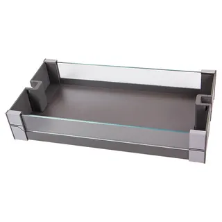 Kosz do kolumny 300mm grafit/szklo, Essence VIBO (CC30EVGFO)