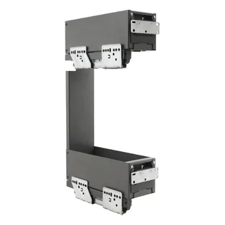 Cargo 150mm wąskie grafit /metal., mocowanie lewe Lamina VIBO (EPQGM152SXLGM)