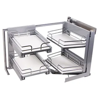 Corner 900mm prawy bialy/chrom, Galaxy VIBO (SMACE45DXFMOMBASC)