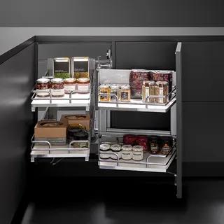 Corner 900mm prawy bialy/chrom, Galaxy VIBO (SMACE45DXFMOMBASC) — фото 3