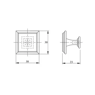 Gałka KV133 aluminium — фото 4